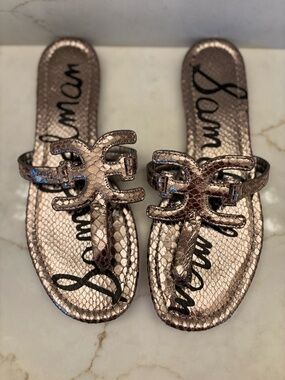 Sam Edelman Carter Metallic Sandal Women's Size 8